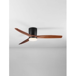 Sandy Black Metal & Acrylic Dark Wood Color Blades Sandy Black Metal & Acrylic Dark Wood Color Blades