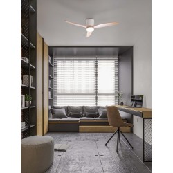 Sandy White Metal & Acrylic Natural Wood Color Blades Sandy White Metal & Acrylic Natural Wood Color Blades