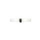 Sandy Black Aluminium & Opal Glass