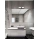 Sandy Black Aluminium & Opal Glass