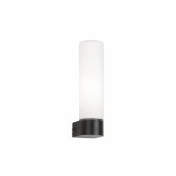 Sandy Black Aluminium & Opal Glass