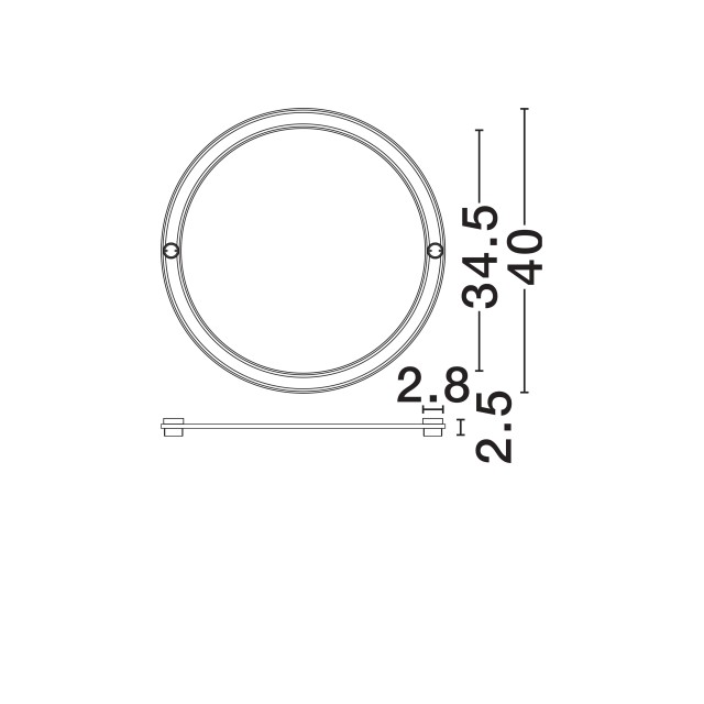 Φωτιστικό Τοίχου Lyb Αλουμινίου Μαύρο LED 9980579 Nova Luce