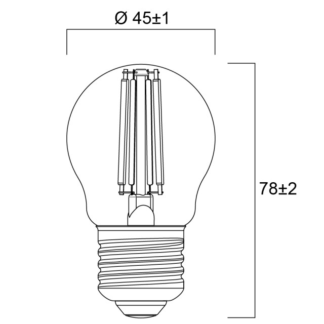 ToLEDo RT Ball V5 ST DIM 470LM 840 E27 SL