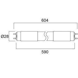 Λάμπα LED Tube ToLEDo NEOS T8 CCG L600 800LM 840 15K SL