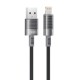 Καλώδιο Γρήγορης Φόρτισης 6A Lightning Μαύρο XO NB282