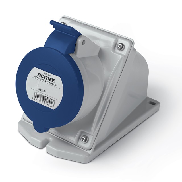 Πρίζα θηλυκή επίτοιχη 3x32A 6h IP44