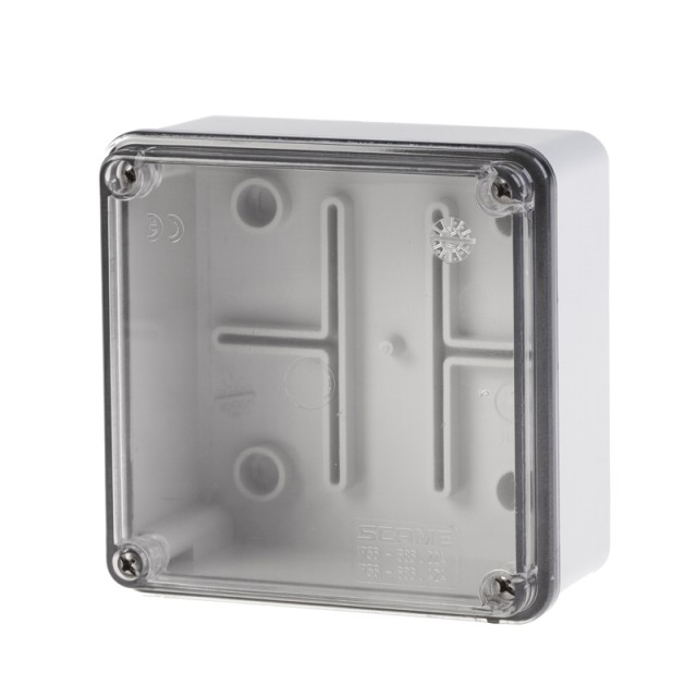 Κουτί με διάφανο καπάκι 100x100x50mm IP56
