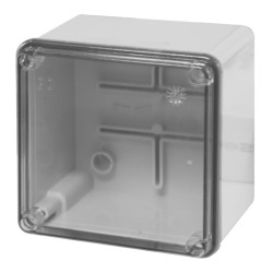Κουτί με διάφανο καπάκι 100x100x80mm IP56