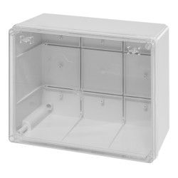 Κουτί με διάφανο καπάκι 240x190x125mm IP56