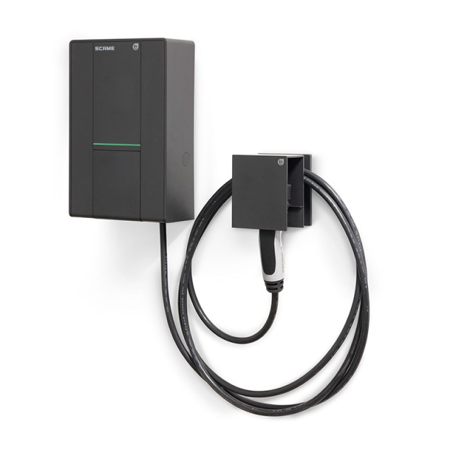Επίτοιχος φορτιστής ηλεκτρικών οχημάτων 22kW με 5m καλώδιο και φις