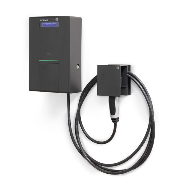 Επίτοιχος φορτιστής ηλεκτρικών οχημάτων 11kW με 5m καλώδιο και φις