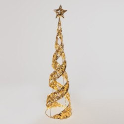 ΔΕΝΤΡΟ ΚΩΝΟΣ ΧΡΥΣΟΣ ΜΕ ΚΟΡΥΦΗ ΑΣΤΕΡΙ 120cm, 300 ΜΙΝΙ LED, 4,5V ΜΕΤΑΣΧΗΜΑΤΙΣΤΗ, ΧΡΟΝΟΔΙΑΚΟΠΤΗ, ΑΣHMI XAΛΚΙΝΟ ΚΑΛΩΔΙΟ, ΘΕΡΜΟ ΛΕΥΚΟ LED, ΠΡΟΕΚΤΑΣΗ ΠΑΡΟΧΗΣ 5m, IP44