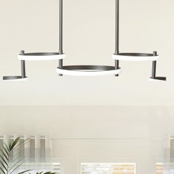 ΦΩΤΙΣΤΙΚΟ ΚΡΕΜΑΣΤΟ 5ΦΩΤΟ LED 48W 930X280X290 ΜΑΥΡΟ ARTE ILLUMINA
