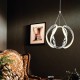 ARTE ILLUMINA SATURN ΦΩΤΙΣΤΙΚΟ ΚΡΕΜΑΣΤΟ LED 30W 300X300X300 4000Κ ΝΙΚΕΛ