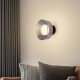 ΑΠΛΙΚΑ ΤΟΙΧΟΥ METAΛΛO-ΓΥΑΛΙ LED 8W 624Lm 3000K 200Χ200mm ΜΑΥΡΟ-ΓΡΑΦΙΤΗΣ ARTE ILLUMINA NIMBUS