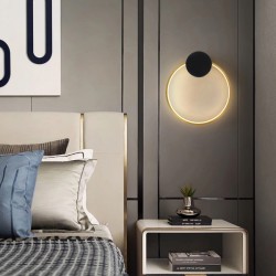 ΑΠΛΙΚΑ ΤΟΙΧΟΥ AΛΟΥΜΙΝΙΟΥ LED 9W 702Lm 3000K 300Χ340mm ΜΑΥΡΟ-ΜΠΡΟΝΖΕ ARTE ILLUMINA AERO