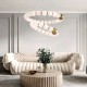 ΦΩΤΙΣΤΙΚΟ ΚΡΕΜΑΣΤΟ ΜΕΤΑΛΛΟ LED 40W  2730Lm 3000K 720X1275mm  ΜΠΡΟΝΖΕ-ΛΕΥΚΟ  ARTE ILLUMINA TREA