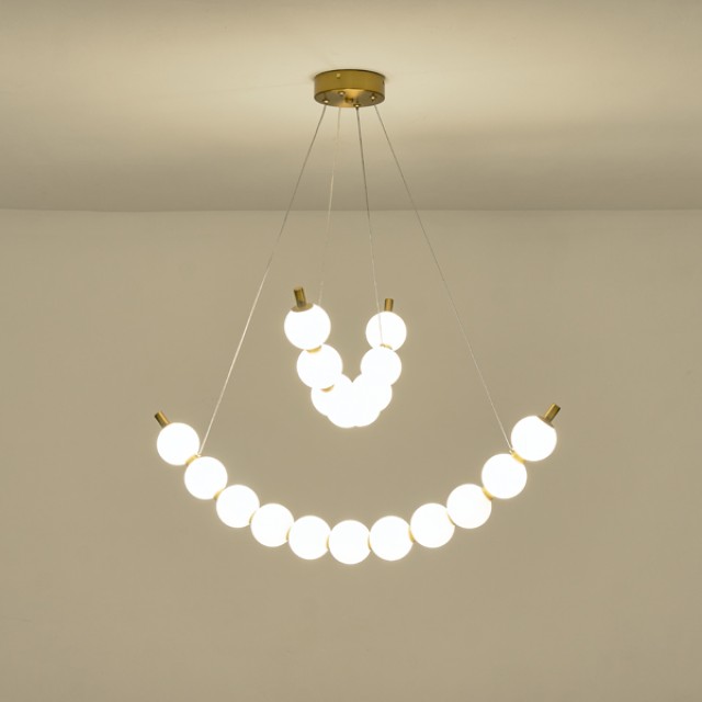 ΦΩΤΙΣΤΙΚΟ ΚΡΕΜΑΣΤΟ ΜΕΤΑΛΛΟ LED 19W 1170Lm 3000K 800X1420mm ΜΠΡΟΝΖΕ-ΛΕΥΚΟ ARTE ILLUMINA TREA