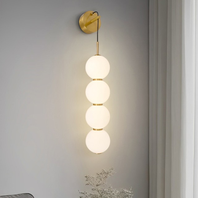 ΑΠΛΙΚΑ ΤΟΙΧΟΥ ΜΕΤΑΛΛΙΚΗ LED ΓΥΑΛΙ 19W 1482Lm 3000K 160 Χ650mm ΜΠΡΟΝΖΕ-ΛΕΥΚΟ ARTE ILLUMINA TREA