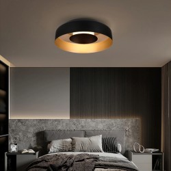 ΠΛΑΦΟΝΙΕΡΑ 20W 3000K 1482Lm Φ400mm ΜΑΥΡΟ-ΧΡΥΣΟ ARTE ILLUMINA STIGMA