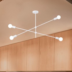 ΦΩΤΙΣΤΙΚΟ ΚΡΕΜΑΣΤΟ 4ΦΩΤΟ 4XΕ27 MAX 40W  1000X550mm ΛΕΥΚΟ ARTE ILLUMINA SKYLINE