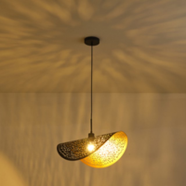 ΦΩΤΙΣΤΙΚΟ ΚΡΕΜΑΣΤΟ ΜΕΤΑΛΛΟ 1XE27 Maχ15w Φ600mm  ΜΑΥΡΟ-ΧΡΥΣΟ ARTE ILLUMINA GALILEA ΦΩΤΙΣΤΙΚΟ ΚΡΕΜΑΣΤΟ ΜΕΤΑΛΛΟ 1XE27 Maχ15w Φ600mm  ΜΑΥΡΟ-ΧΡΥΣΟ ARTE ILLUMINA GALILEA