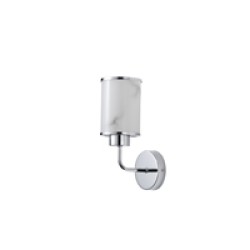 ΑΠΛΙΚΑ ΤΟΙΧΟΥ ΜΕΤΑΛΛΟ-ΓΥΑΛΙ 1ΧE27 Max15w 160X100X270mm ΑΣΗΜΙ ARTE ILLUMINA MARBELINE