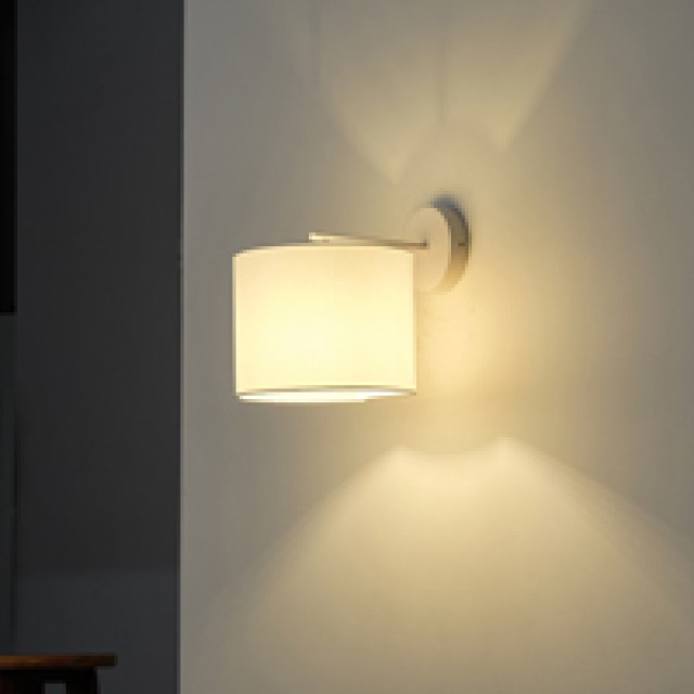 ΑΠΛΙΚΑ ΤΟΙΧΟΥ ΥΦΑΣΜΑ 1XE14 MAX 8W 265Χ200Χ235mm ΛΕΥΚO ARTE ILLUMINA CLOUD