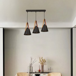 ΦΩΤΙΣΤΙΚΟ ΚΡΕΜΑΣΤΟ 3ΦΩΤΟ Ε27 150X750 ΜΑΥΡΟ ARTE ILLUMINA