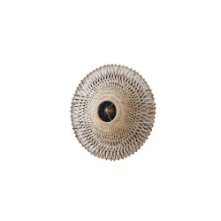 ΑΠΛΙΚΑ ΤΟΙΧΟΥ ΒΑΜΒΟΟ 1XE27 Max15w 400X140mm ΚΑΦΕ-ΜΑΥΡΟ ARTE ILLUMINA CYCLONE