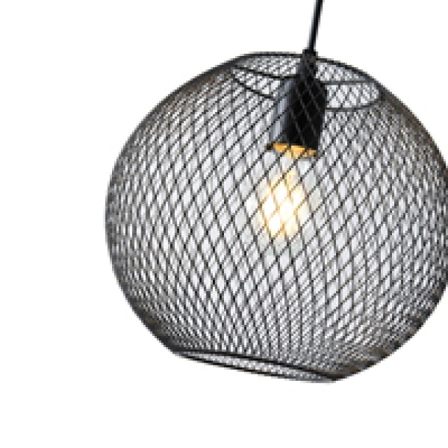 ΦΩΤΙΣΤΙΚΟ ΚΡΕΜΑΣΤΟ ΜΕΤΑΛΛΟ 1XE27 Max 15w  350X350Χ1360mm ΜΑΥΡΟ ARTE ILLUMINA MESH ΦΩΤΙΣΤΙΚΟ ΚΡΕΜΑΣΤΟ ΜΕΤΑΛΛΟ 1XE27 Max 15w  350X350Χ1360mm ΜΑΥΡΟ ARTE ILLUMINA MESH