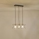 ΦΩΤΙΣΤΙΚΟ ΚΡΕΜΑΣΤΟ ΜΕΤΑΛΛΟ 3ΦΩΤΟ 3XE27 Max 15w 517X175X1240mm ΜΑΥΡΟ ARTE ILLUMINA BRAWCK