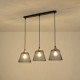 ΦΩΤΙΣΤΙΚΟ ΚΡΕΜΑΣΤΟ ΜΕΤΑΛΛΟ 3ΦΩΤΟ 3XE27 Max 15w  370X370X1260mm ΜΑΥΡΟ ARTE ILLUMINA NET