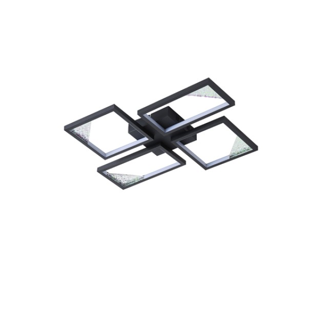 ΦΩΤΙΣΤΙΚΟ ΟΡΟΦΗΣ AΛΟΥΜΙΝΙΟ LED  36W 1200Lm 3000K 450X580X55mm AΣΗΜΙ ARTE ILLUMINA SQUARE