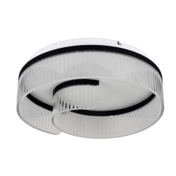 ΠΛΑΦΟΝΙΕΡΑ ΑΚΡΥΛΙΚΗ LED 18W 1000Lm 3000K ΔΙΑΦΑΝΗΣ-ΜΑΥΡΟ Φ50 ARTE ILLUMINA AURORA