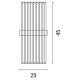 ΑΠΛΙΚΑ ΤΟΙΧΟΥ 2XΕ14 Max 2x8W 20X45 ΧΡΥΣΟ ARTE ILLUMINA ERATO