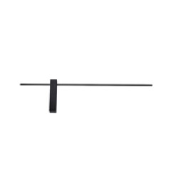 ΑΠΛΙΚΑ TOIXOY ΜΕΤΑΛΛΙΚΗ LED 10W 1000Lm 3000K 800X200X40mm ΜΑΥΡΟ ARTE ILLUMINA CLIO