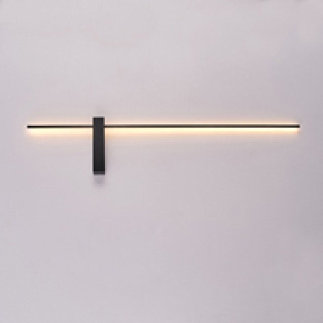 ΑΠΛΙΚΑ TOIXOY ΜΕΤΑΛΛΙΚΗ LED  12W 1000Lm 3000K 1000X200X40mm  ΜΑΥΡΟ ARTE ILLUMINA CLIO