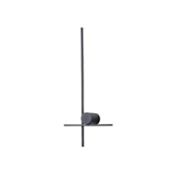 ΑΠΛΙΚΑ TOIXOY ΜΕΤΑΛΛΙΚΗ LED 12W 1200Lm 3000K 600x200x60mm ΜΑΥΡΟ ARTE ILLUMINA CLIO