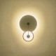 ΦΩΤΙΣΤΙΚΟ TOIXOY ΜΕΤΑΛΛIKO LED 15W 1000Lm 3000K 280x400x70mm ΧΡΥΣΟ ARTE ILLUMINA O CLOCK