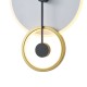 ΦΩΤΙΣΤΙΚΟ TOIXOY ΜΕΤΑΛΛIKO LED 15W 1000Lm 3000K 280x400x70mm ΧΡΥΣΟ ARTE ILLUMINA O CLOCK