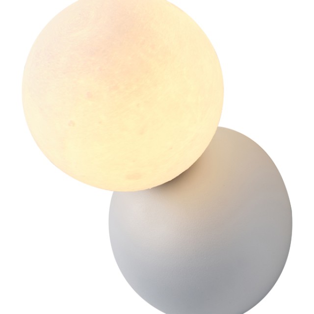 ΑΠΛΙΚΑ TOIXOY ΜΕΤΑΛΛΙΚΗ  G9 MAX 25W 100X120mm ΛΕΥΚΟ ARTE ILLUMINA TERPSI