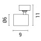 ΣΠΟΤ ΟΡΟΦΗΣ ΜΟΝΟ GU10 Max 10W S1980 ΜΑΥΡΟ ARTE ILLUMINA BRAVA