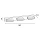 ΑΠΛΙΚΑ ΤΟΙΧΟΥ LED 12W 720Lm 4000Κ ΤΕΤΡΑΓΩΝΗ 3Φ 500X50X100 ΝΙΚΕΛ ARTE ILLUMINA
