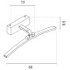 ΦΩΤΙΣΤΙΚΟ ΠΙΝΑΚΟΣ LED 10W 3000Κ 50X8,5X12 ΜΑΥΡΟ ΜΑΤ ARTE ILLUMINA ARTI