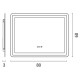 ΚΑΘΡΕΠΤΗΣ ΠΑΡΑΛΛΗΛΟΓΡΑΜMΟΣ TOUCH LED 20W 1684Lm 4000Κ 800X600X30 ARTE ILLUMINA MIRO