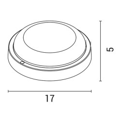 ΦΩΤΙΣΤΙΚΟ ΤΟΙΧΟΥ ΣΤΡΟΓΓΥΛΟ LED 12W Φ170X50 4000K IP54 ΛΕΥΚΟ PLUS ARTE ILLUMINA ΦΩΤΙΣΤΙΚΟ ΤΟΙΧΟΥ ΣΤΡΟΓΓΥΛΟ LED 12W Φ170X50 4000K IP54 ΛΕΥΚΟ PLUS ARTE ILLUMINA
