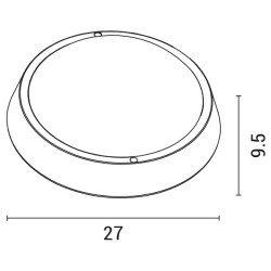 ΦΩΤΙΣΤΙΚΟ ΤΟΙΧΟΥ ΣΤΡΟΓΓΥΛΟ LED 24W Φ270X93 4000K IP65 ΛΕΥΚΗ PLUS ARTE ILLUMINA ΦΩΤΙΣΤΙΚΟ ΤΟΙΧΟΥ ΣΤΡΟΓΓΥΛΟ LED 24W Φ270X93 4000K IP65 ΛΕΥΚΗ PLUS ARTE ILLUMINA