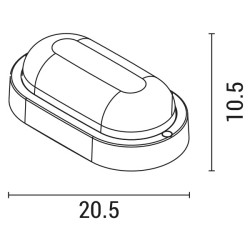 ΦΩΤΙΣΤΙΚΟ ΤΟΙΧΟΥ ΟΒΑΛ LED 12W 160X90X51 12/24V AC/DC 6500K IP54 ΛΕΥΚΟ PLUS ARTE ILLUMINA ΦΩΤΙΣΤΙΚΟ ΤΟΙΧΟΥ ΟΒΑΛ LED 12W 160X90X51 12/24V AC/DC 6500K IP54 ΛΕΥΚΟ PLUS ARTE ILLUMINA