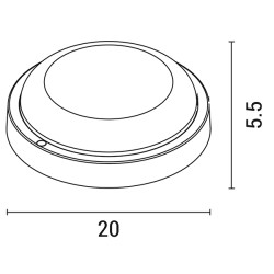 ΦΩΤΙΣΤΙΚΟ ΤΟΙΧΟΥ ΣΤΡΟΓΓΥΛΟ LED 18W Φ200X55 12/24V AC/DC 6500K IP54 ΛΕΥΚΟ PLUS ARTE ILLUMINA ΦΩΤΙΣΤΙΚΟ ΤΟΙΧΟΥ ΣΤΡΟΓΓΥΛΟ LED 18W Φ200X55 12/24V AC/DC 6500K IP54 ΛΕΥΚΟ PLUS ARTE ILLUMINA